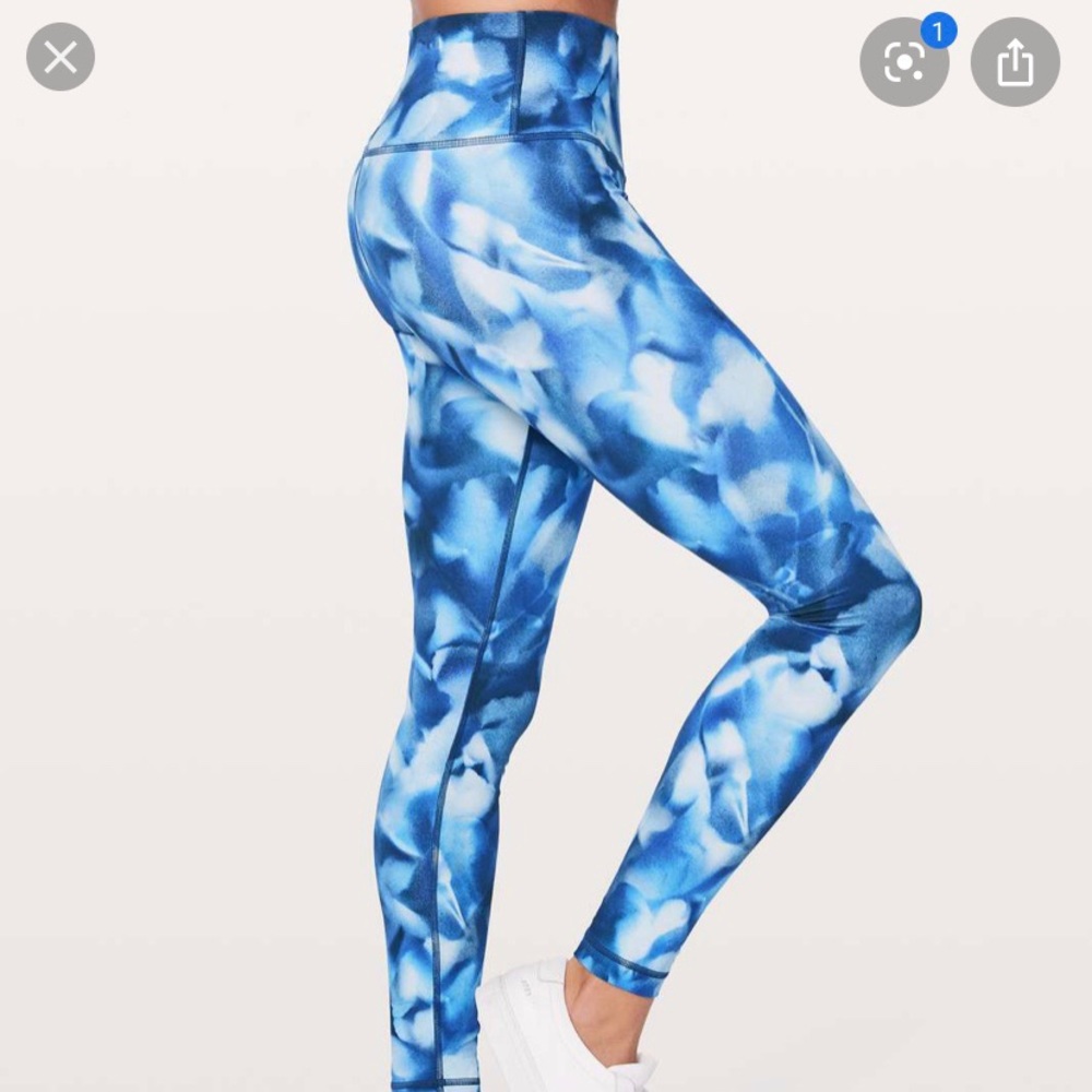 NEW LULULEMON blossom print 28” leggings low waist